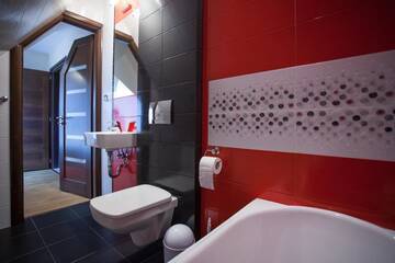 Фото номера Deluxe Double Room with Bath and shared Kitchenette Апартаменты Willa Pod Grapą г. Поронин 8