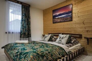 Фото номера Two-Bedroom Apartment with Mini Jacuzzi, Private Bathroom and Kitchen Проживание в семье GÓRALSKA VILLA APARTAMENTY Z JACUZZI &amp; HOME SPA &amp; Zakopane г. Поронин 9